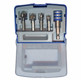 5f pieces - 4 90° hex shank HSS countersinker Ø 8.3 to 16.5 mm + 1 bit-holder  - TIVOLY - milling - Reference: 10332370002 - Vue 2 - Professional Tool