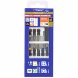 Coffret 18 pcs IMPACT Magnétisés et ACR (Ph & Pz) 17 embouts de vissage Lg 25 mm+ 1 Porte embout magnétique Impact  - TIVOLY - vissage & serrage - Référence: 11521570016 - Vue 1 - Outil professionnel