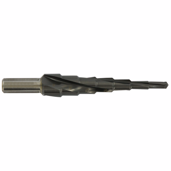 XL HSS step drill bit - TiAlN coated - Helicoidal flutes -TSP - 3 Flats shank (Blister Box) / ØMin/Max : /5=>16  - TIVOLY - drilling - Reference: 11448320516 - Image principale - Professional Tool
