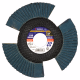 Disque LAMELLES ZIRCONIUM ajourées (Cartonnette brochable) / Dim 125 / Gr : 60 - TIVOLY - ponçage - Référence: XT10112011375 - Vue 1 - Outil professionnel