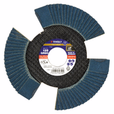 Disque LAMELLES ZIRCONIUM ajourées (Cartonnette brochable) / Dim 125 / Gr : 80 - TIVOLY - ponçage - Référence: XT10112011376 - Vue 1 - Outil professionnel