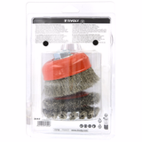 Kit de 3 brosses Ø100m pour meuleuse - Fil acier ondulé 030mm et acier torsadé 0.50mm  - TIVOLY - brossage - Référence: XT20252580212 - Vue 3 - Outil professionnel