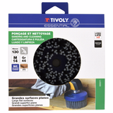 Nylon M14 brush | Polisher special | Wood polishing | Ø130mm  - TIVOLY - brushes - Reference: XT20211000371 - Vue 2 - Professional Tool