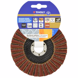COMBINATION FLAP disc (Hanging cardboard) / Dim Ø125 / Gr : 40 - TIVOLY - sanding - Reference: XT10112011361 - Vue 2 - Professional Tool