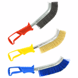 Kit de 3 brosses à main avec manche ergonomique - Fil Acier, Acier laitonnée et Nylon  - TIVOLY - brossage - Référence: XT202510103 - Vue 1 - Outil professionnel