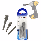 Set of 3x 6.35 mm hex. socket holders  - TIVOLY - screwdriving - Reference: 11501320003 - Vue 3 - Professional Tool