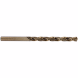 Ø: 10 / L: 184 / Metal drill bit HSS-E5 (cobalt 5%) -GOLD coated -DIN340 -h8 -Long series -Split point (Tube) - TIVOLY - drilling - Reference: 11405711000 - Vue 1 - Professional Tool