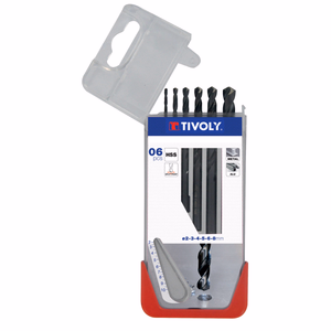 6 fully ground HSS STEAM metal drill bits, Split point, Ø 2 to 8 mm  - drilling - Réf. 11436770047 - Outil professionnel - Tivoly
