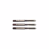 set of 3 hand taps - M - Chrome Steel (Blister) / Ø: 8 X 1.25 - TIVOLY - tapping - Reference: 1050012080125 - Vue 1 - Professional Tool