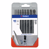 10 forets métaux HSS STEAM taillés meulés pointe en croix Ø 1 à 10mm  - TIVOLY - perçage - Référence: 11436770049 - Vue 2 - Outil professionnel