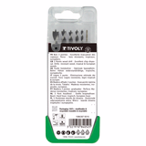 6 brocas para madera 3 puntas graduadas SLR Ø 2 a 8 mm  - TIVOLY - taladrado - Referencia: 10863870016 - Vue 3 - Herramienta profesional