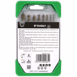 8 brocas para madera speed point Ø 2 a 10 mm  - TIVOLY - taladrado - Referencia: 10864070001 - Vue 3 - Herramienta profesional