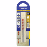 2 in 1 concrete/tile drill bit - Ground carbide cutting insert - Ribbed fluting TECHNIC (Blister) - TIVOLY - drilling - Reference: 1091302 - Vue 2 - Professional Tool