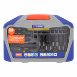 29 pièces- 23 embouts torsion impact + 5 noix de serrage Ø 6 à 13mm+ 1 pote-embout impact à puissant aimant circulaire -SHOCK SERIES  - TIVOLY - vissage & serrage - Référence: 11521572011 - Vue 1 - Outil professionnel