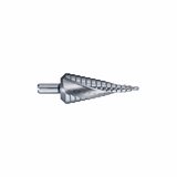 HSS step drill bit -TivolyNorm -Helical -Split point -Tri-flat shank (Hanging box) / ØMin/Max : 6/32  - TIVOLY - drilling - Reference: 114485106321 - Vue 1 - Professional Tool
