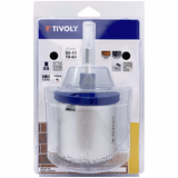 Ø: 33-53-73-83 mm / HM multi-blade tungsten carbide coated hole saw (Blister Box) / H: 55 - TIVOLY - sawing - Reference: XT50522052424 - Vue 2 - Professional Tool
