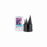 3 TiAlN coated HSS -E5 (Cobalt 5%) step drill bits Ø 4 to 37 mm  - TIVOLY - drilling - Reference: 11448770002 - Vue 1 - Professional Tool