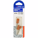 Set of 3 GRINDERS CYL/ogive Ø8>10mm ESSENTIAL (Blister) - TIVOLY - sanding - Reference: XT60332 - Vue 2 - Professional Tool