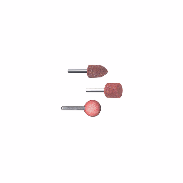 Set of 3 GRINDERS CYL/ROUND/ogive Ø20 ESSENTIAL (Blister) - TIVOLY - sanding - Reference: XT60522 - Image principale - Professional Tool