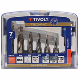 7 pieces - 6 tap/milling cutter bits HSS M3 to M10 hexagonal shank - Quick change bit holder  - TIVOLY - tapping - Reference: 10502970001 - Vue 1 - Professional Tool