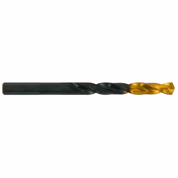 Ø: 9.5 / L: 125 / Fully ground HSS metal drill bit - TiN-coated tip - Split point - Tri-flat shank (Blister) - TIVOLY - drilling - Reference: 11453120950 - Image principale - Professional Tool