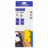 Patin PERFORÉ -115x280mm -Pour ponceuse vibrante ESSENTIAL (Etui carton) - TIVOLY - ponçage - Référence: XT10082 - Vue 2 - Outil professionnel