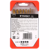 10 forets métaux HSS STEAM revêtus TiN taillés meulés pointe en croix queue à 3 méplats Ø 1 à 10mm  - TIVOLY - perçage - Référence: 11453170001 - Vue 4 - Outil professionnel