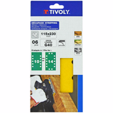 Patin AUTO-AGRIPPANT -115x230mm -Pour ponceuse vibrante (Etui carton) / Dim 115x230 / Gr : 40 - TIVOLY - ponçage - Référence: XT10122012250 - Vue 2 - Outil professionnel