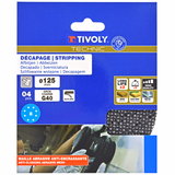 MESH disc -EASY-FIX - Ø125 mm - For eccentric sander (Carton sleeve) / Dim Ø125 / Gr : 40 - TIVOLY - sanding - Reference: XT10112019120 - Vue 2 - Professional Tool