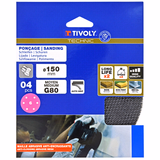 Disque MAILLE -AUTO-AGRIPPANT -Ø150mm -Pour ponceuse excentrique TECHNIC (Etui carton) - TIVOLY - ponçage - Référence: XT11022 - Vue 2 - Outil professionnel