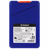 19 fully ground TiN coated HSS metal drill bits, split point - Tri-flat shank Ø 1 to 10 mm  - TIVOLY - drilling - Reference: 11453170015 - Vue 4 - Professional Tool