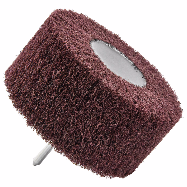 ROUE A LAMELLES NYLON ABRASIVES Ø100x45 Gr : 80  - TIVOLY - ponçage - Référence: XT10152015038 - Image principale - Outil professionnel