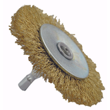CIRCULAR brush - Brass-plated wire - Stripping of wood, brass, copper (Blister Box) / Ø: 70 / 0.3 - TIVOLY - brushes - Reference: XT202520122 - Vue 3 - Professional Tool