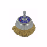 Brosse COUPE -Fil acier laitonné -Décapage du bois, laiton, cuivre TECHNIC (Blister Box) - TIVOLY - brossage - Référence: 1T20522 - Vue 1 - Outil professionnel