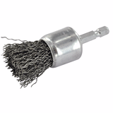 Brosse PINCEAU -Fil acier ondulé -Gros décapage du métal TECHNIC (Blister) - TIVOLY - brossage - Référence: 1T20542 - Vue 1 - Outil professionnel