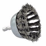 Cepillo COPA -Alambre de acero trenzado -Decapado grueso de metal TECHNIC (Estuche blíster) - TIVOLY - cepillado - Referencia: 1T20692 - Vue 3 - Herramienta profesional