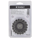 CUP brush - Twisted steel wire - Coarse scouring of the metal TECHNIC (Blister Box) - TIVOLY - brushes - Reference: 1T20602 - Vue 3 - Professional Tool