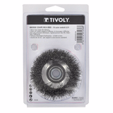 CUP brush - Corrugated steel wire - Scouring of the metal TECHNIC (Blister Box) - TIVOLY - brushes - Reference: 1T20312 - Vue 3 - Professional Tool