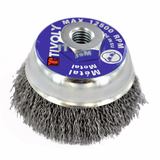 CUP brush - Corrugated steel wire - Scouring of the metal (Blister Box) / Ø: 80 / 0.35 - TIVOLY - brushes - Reference: XT202520134 - Vue 1 - Professional Tool