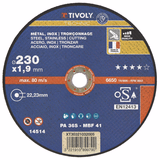 Cutting disc - Best Sellers Range - For metal (Box) / Ø: 230 / Ep: 1.9 - TIVOLY - cutting discs - Reference: XT30321032005 - Vue 1 - Professional Tool