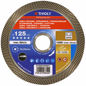 Disco DIAMANTE -GRES CERÁMICO -Gama de Alto Rendimiento PREMIUM (Caja colgante) - tronzado - Referencia: XT31031 - Herramienta profesional - Tivoly
