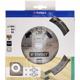 Ø: 150 x Ø2: 20 x Z: 30 / Hojas de sierra circular -Acabado -Para madera dura, estratificada y parqué -Uso en sierra portátil (Funda cartón)  - TIVOLY - serrado - Referencia: XT50514004149 - Vue 2 - Herramienta profesional