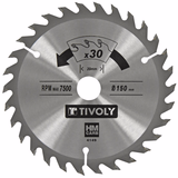 Ø: 150 x Ø2: 20 x Z: 30 / Circular saw blade - Finishing - For hardwood, laminated wood, parquet - For portable saw (Carton sleeve)  - TIVOLY - sawing - Reference: XT50514004149 - Vue 1 - Professional Tool