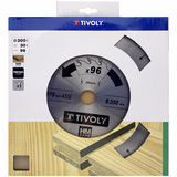 Hoja de sierra circular -Acabado -Para madera dura, estratificada y parqué -Uso en sierra de mesa ESSENTIAL (Funda cartón) - TIVOLY - serrado - Referencia: XT50074 - Vue 2 - Herramienta profesional