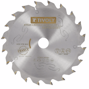 Circular saw blade - Coarse - For wood - For portable saw TECHNIC (Blister Box) - circular saw blades - Reference: XT50154 - Professional Tool - Tivoly