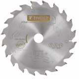 Hoja de sierra circular -Despiece -Para madera -Uso en sierra portátil TECHNIC (Estuche blíster) - TIVOLY - serrado - Referencia: XT50154 - Vue 1 - Herramienta profesional