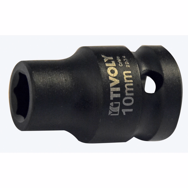 F 1/2" magnetic impact socket - IMPACT - For male hexagonal screws (Blister Box) N°: N10 / L: 38 - TIVOLY - screwdriving - Reference: 11591421000 - Image principale - Professional Tool