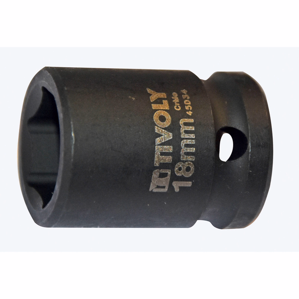 Douille à choc F 1/2" -IMPACT -Pour vis 6 pans mâle (Blister Box) N°: N18 / L: 38 - TIVOLY - vissage & serrage - Référence: 11591421800 - Image principale - Outil professionnel
