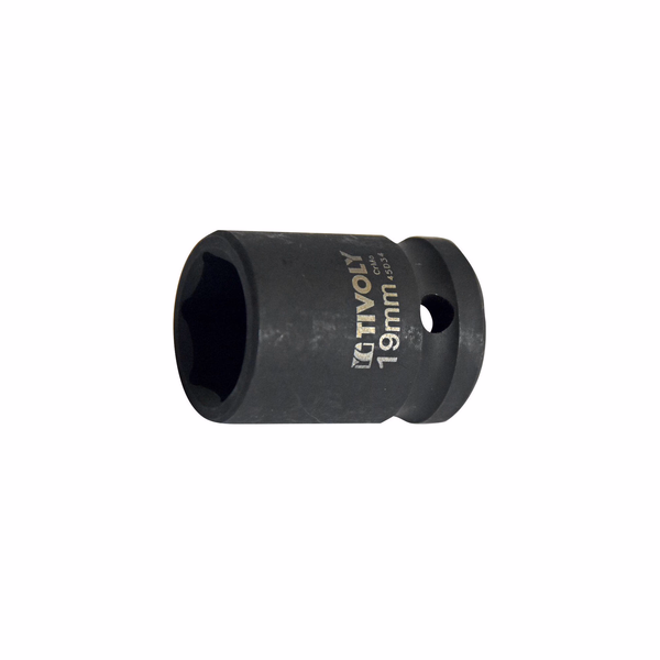 F 1/2" magnetic impact socket - IMPACT - For male hexagonal screws (Blister Box) N°: N19 / L: 38 - TIVOLY - screwdriving - Reference: 11591421900 - Image principale - Professional Tool