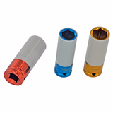 3 pièces -Douilles à choc longues Ø 17 à 21mm -Spécial roues de voiture -IMPACT  - TIVOLY - vissage & serrage - Référence: 11591470001 - Vue 2 - Outil professionnel